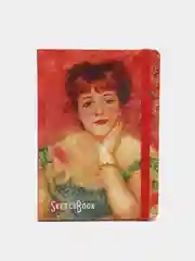 Фиолетовый блокнот для зарисовок А5, с резинкой. Скетчбук 80 листов. Проф-Пресс