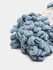 Светло-синий пряжа с большими петельками Puffy Alize (Ализе Пуффи), разные цвета