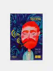 Блокнот для зарисовок А5, бумага 200г/м2. Скетчпад от MyArt "Винсент Ван Гог". Проф-Пресс