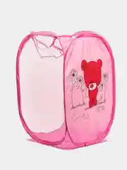 Фуксия корзина складная с ручками для хранения белья и игрушек