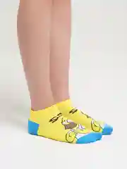 Лимонный носки цветные укороченные "Симпсоны"