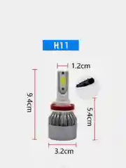 Комплект LED ламп 2 шт  C6 H1 H7 H8 H9 H11 H4 HB2 9003