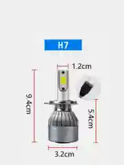 Комплект LED ламп 2 шт  C6 H1 H7 H8 H9 H11 H4 HB2 9003