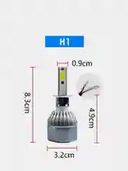 Комплект LED ламп 2 шт  C6 H1 H7 H8 H9 H11 H4 HB2 9003