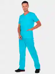 Бирюзовый хирургический мужской костюм