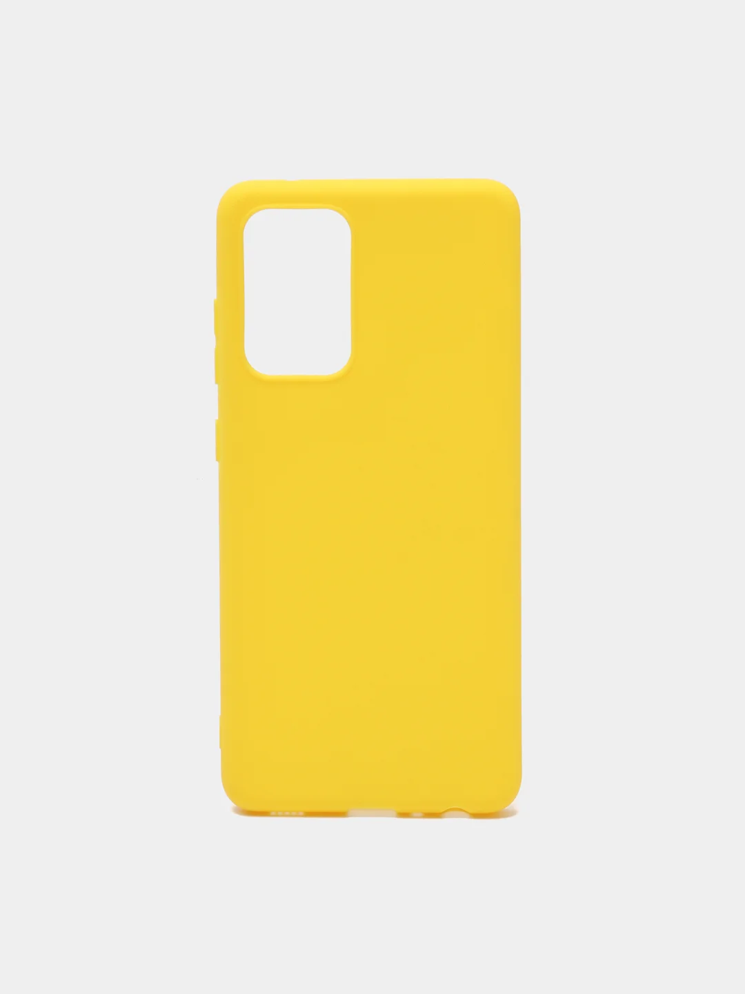 Желтый чехол для Samsung Galaxy A52 А72 M21/M30S мягкий матовый TPU силикон