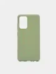Зелёный хаки чехол для Samsung Galaxy A52 А72 M21/M30S мягкий матовый TPU силикон