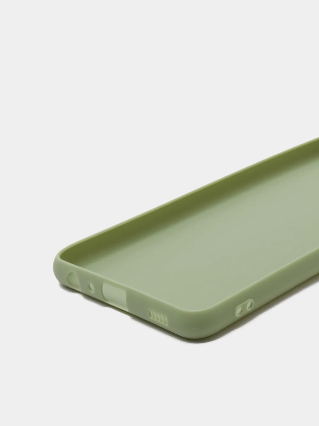 Зелёный хаки чехол для Samsung Galaxy A52 А72 M21/M30S мягкий матовый TPU силикон