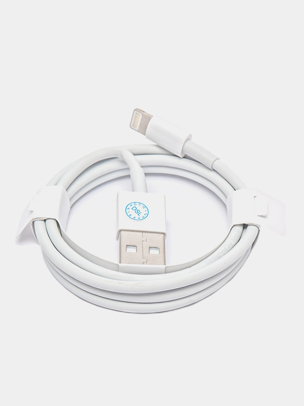 Кабель для iPhone USB-lightning 1 метр белый