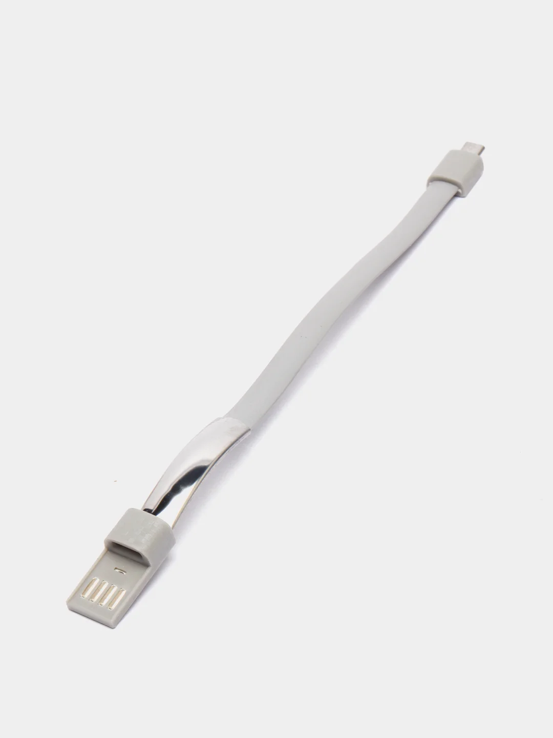 Серый меланж кабель браслет, для зарядки и передачи данных, микро usb
