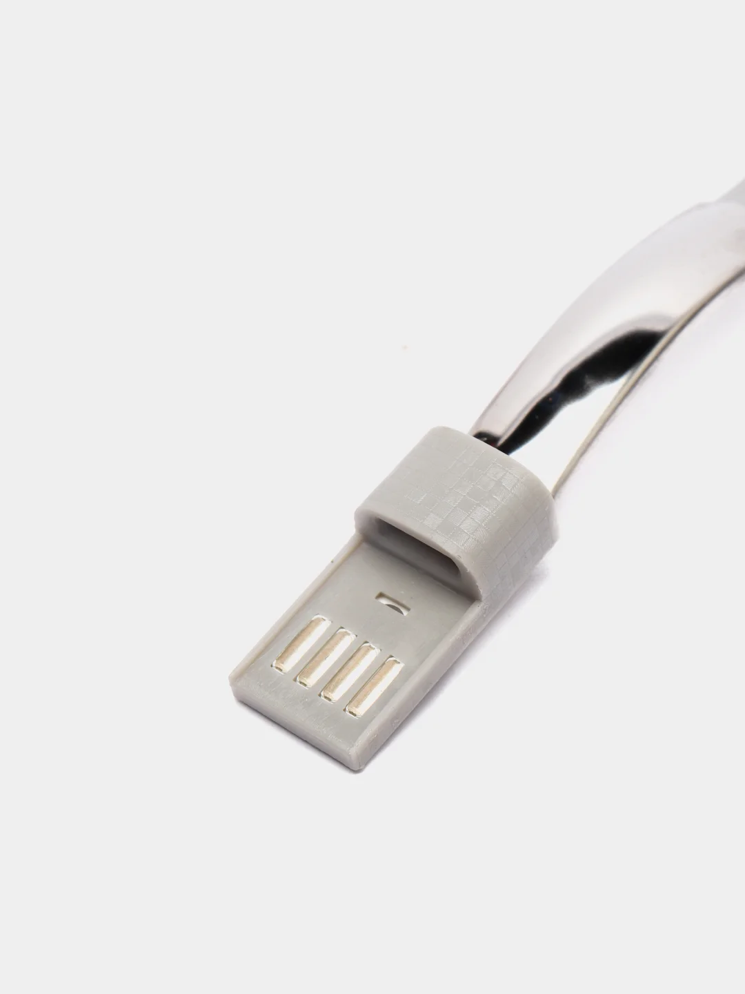 Серый меланж кабель браслет, для зарядки и передачи данных, микро usb