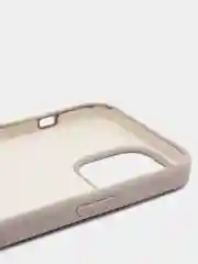 Светло-бежевый чехол для iPhone 13 Pro Max 6.7" Silicone Case закрытый низ с логотипом