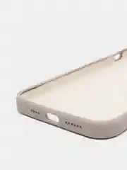 Светло-бежевый чехол для iPhone 13 Pro Max 6.7" Silicone Case закрытый низ с логотипом