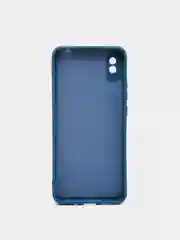 Морской чехол силиконовый с защитой камеры для Xiaomi Redmi 9A с бархатной подкладкой