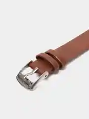 Коричневый ремешок для Xiaomi Mi band 3, 4, 5, 6 кожаный, для фитнес браслета