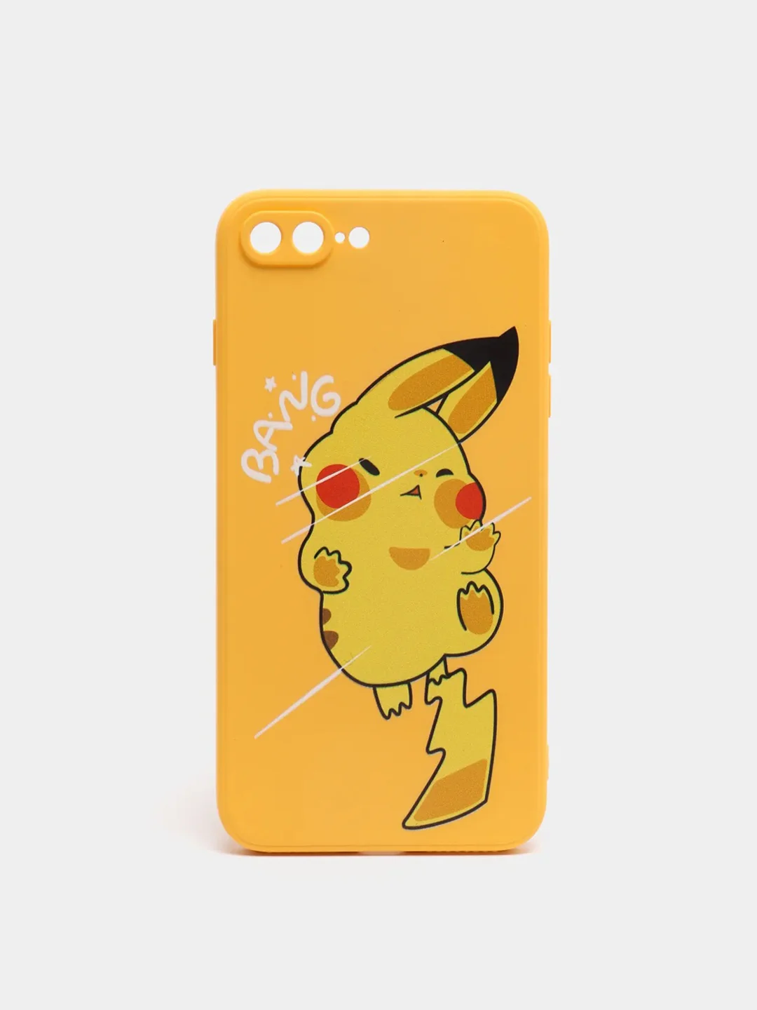 Лимонный чехол силиконовый аниме "Pockemon. Пикачу" для IPhone 7/8 Plus X/Xs/XR/Max/11/12/Pro/Max 13