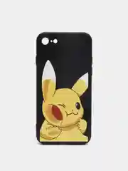 Угольный чехол силиконовый аниме "Pockemon. Пикачу" для IPhone 7/8 Plus X/Xs/XR/Max/11/12/Pro/Max 13