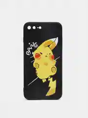 Черный чехол силиконовый аниме "Pockemon. Пикачу" для IPhone 7/8 Plus X/Xs/XR/Max/11/12/Pro/Max 13