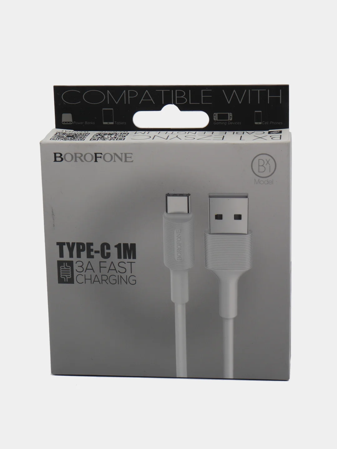 Белый кабель BOROFONE BX1 EzSync Type-C 1м