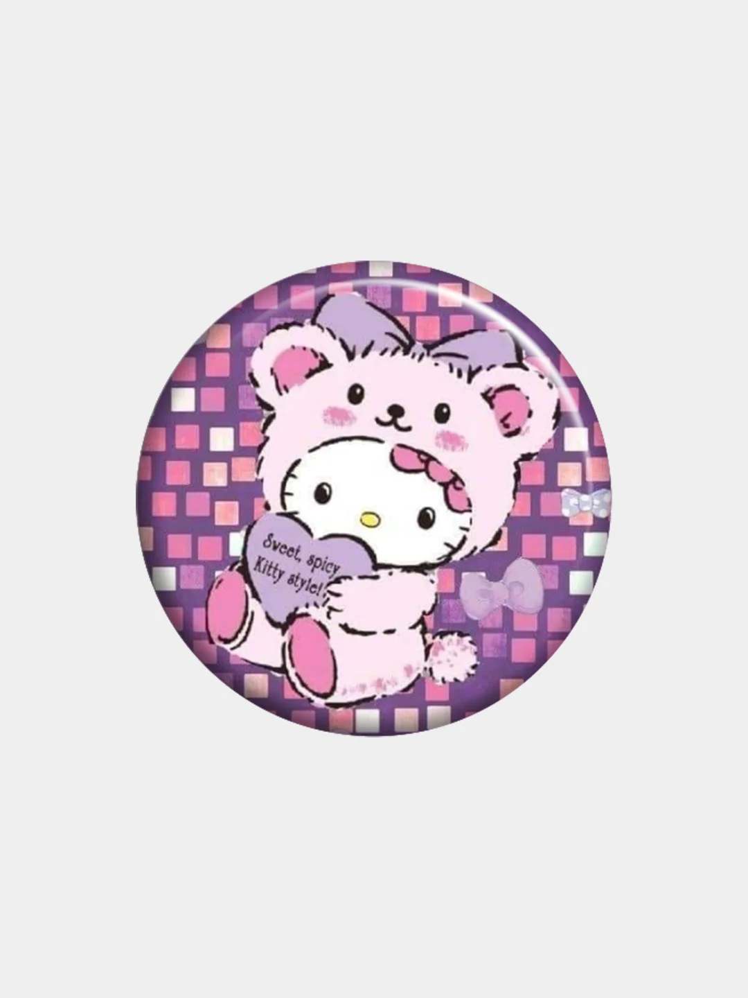 Коралловый значки Hello Kitty, Kuromi, Little Twin Stars, Badtz-Maru и другие