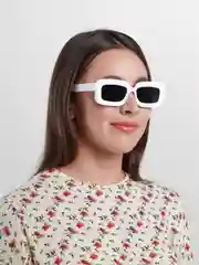 Белый солнцезащитные очки