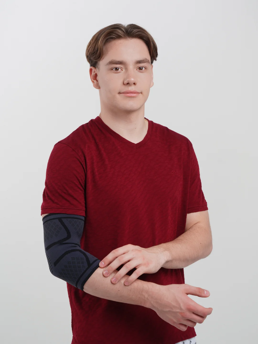 Синий налокотник эластичный/суппорт локтя
