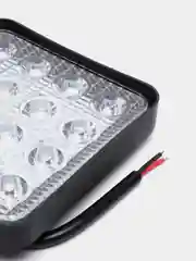 Черный линзованная вспышка ФСО LED, Стробоскоп для авто, светодиодная лампа 11х11 см (1 - 4 шт)