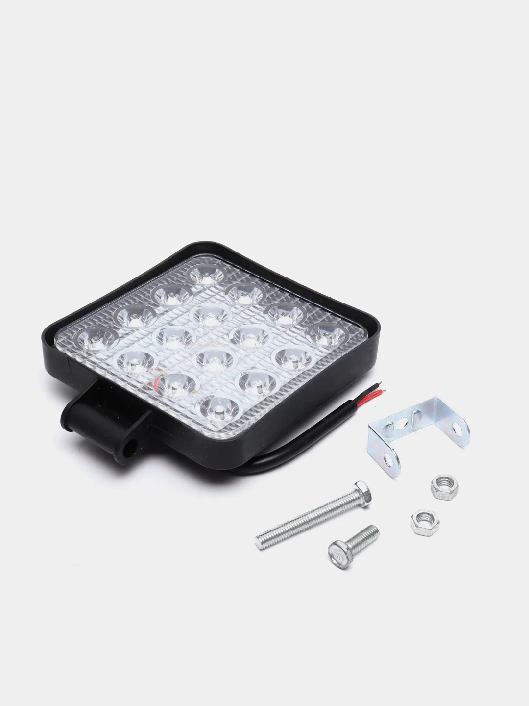 Черный линзованная вспышка ФСО LED, Стробоскоп для авто, светодиодная лампа 11х11 см (1 - 4 шт)