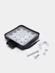 Черный линзованная вспышка ФСО LED, Стробоскоп для авто, светодиодная лампа 11х11 см (1 - 4 шт)