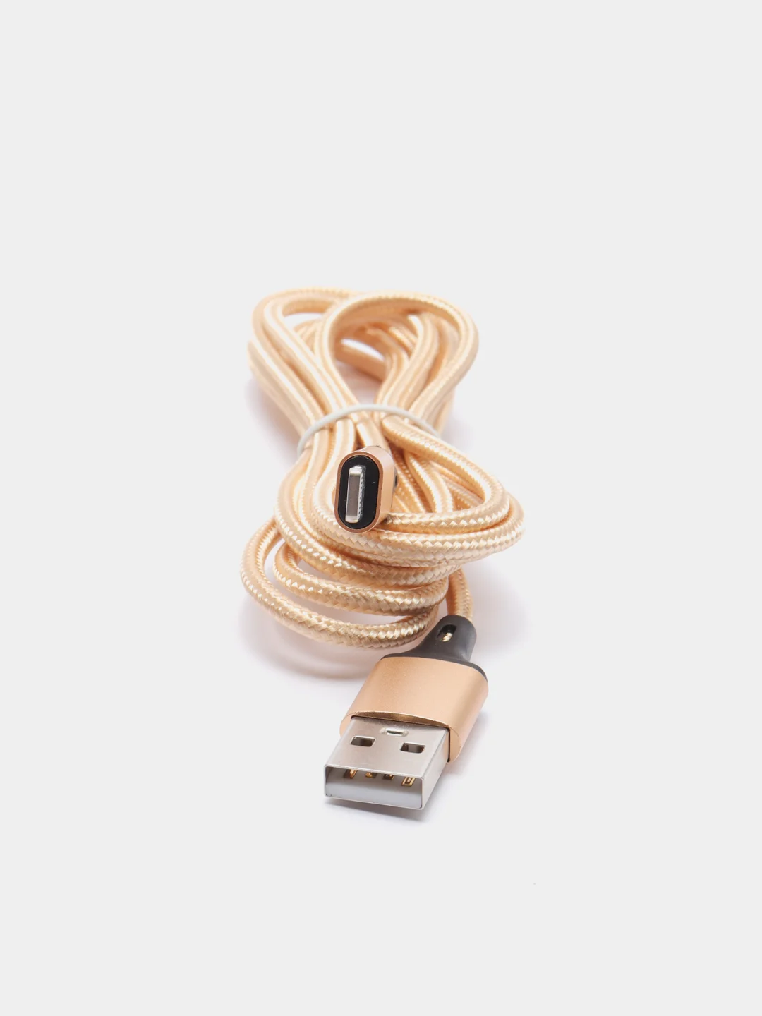 Золотой usb кабель для зарядки и передачи данных 2-х метровые(micro, type c, ios)