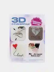 Красный 3d наклейка на телефон