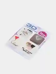 Красный 3d наклейка на телефон