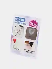 Красный 3d наклейка на телефон