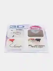 Красный 3d наклейка на телефон