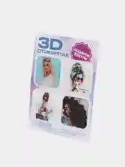 Бежевый 3d наклейка (3Д объемная наклейка) стикер на телефон moment люби мечтай твори люби summer