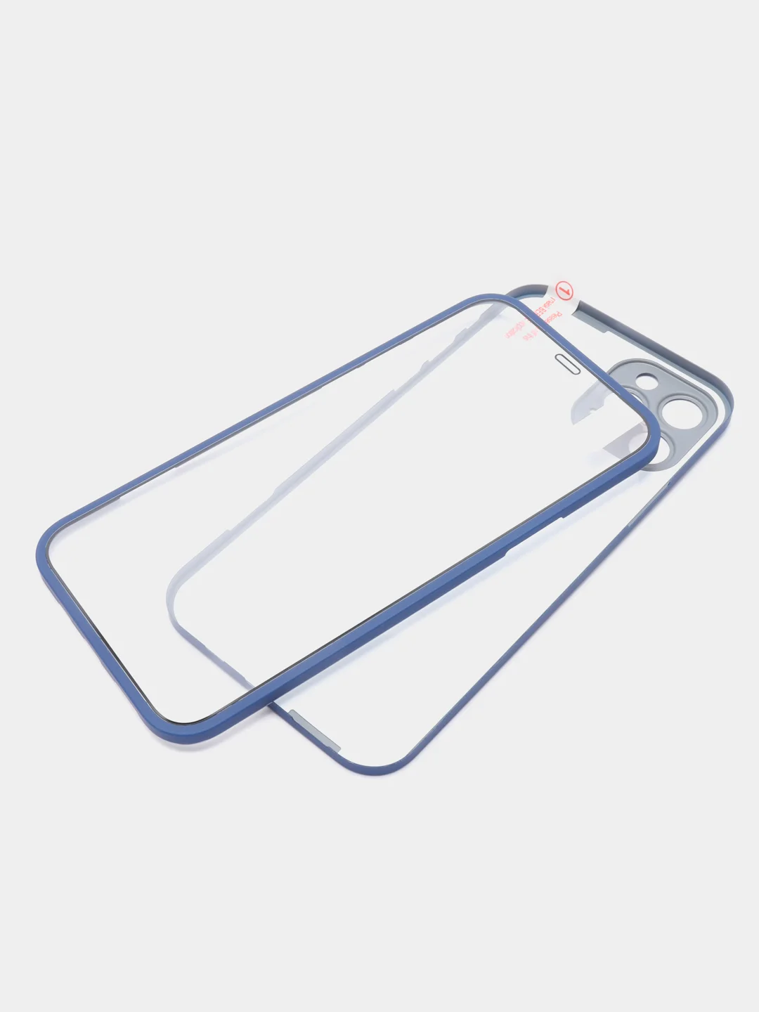 Темно-синий чехол Apple iPhone 12, 12 Pro, 12 Pro Max на 360 градусов с защитой экрана