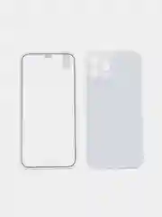 Белый чехол Apple iPhone 12, 12 Pro, 12 Pro Max на 360 градусов с защитой экрана