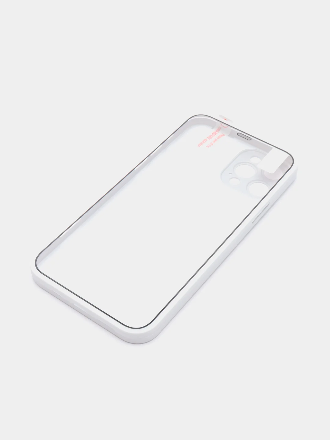 Белый чехол Apple iPhone 12, 12 Pro, 12 Pro Max на 360 градусов с защитой экрана