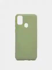 Зелёный хаки чехол для Samsung Galaxy A52 А72 M21/M30S мягкий матовый TPU силикон