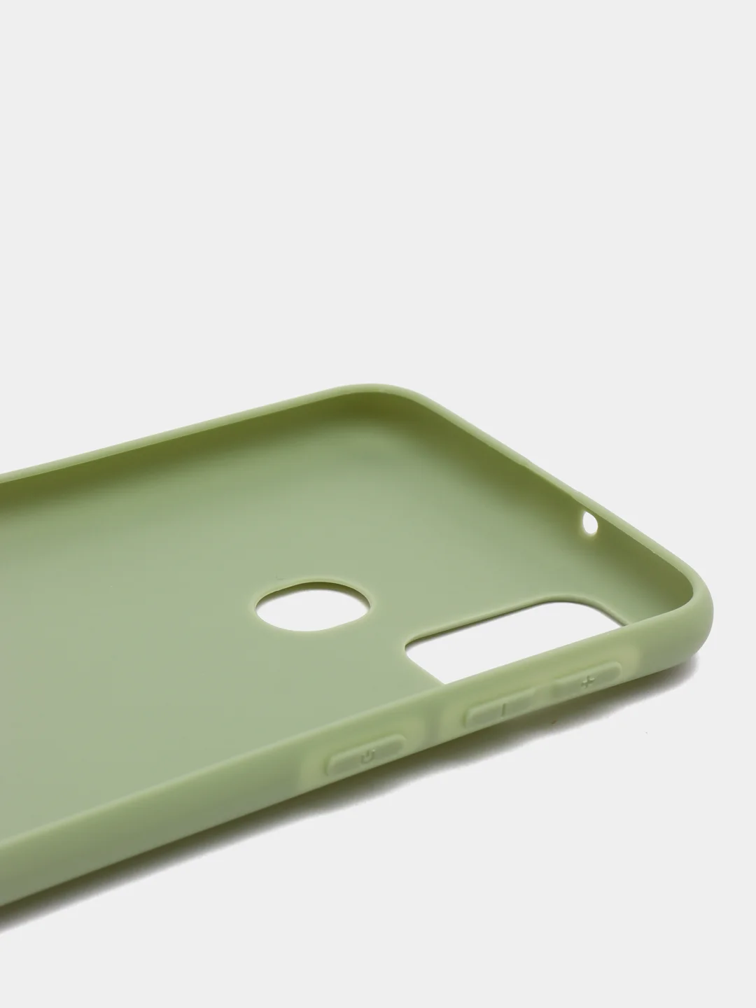 Зелёный хаки чехол для Samsung Galaxy A52 А72 M21/M30S мягкий матовый TPU силикон