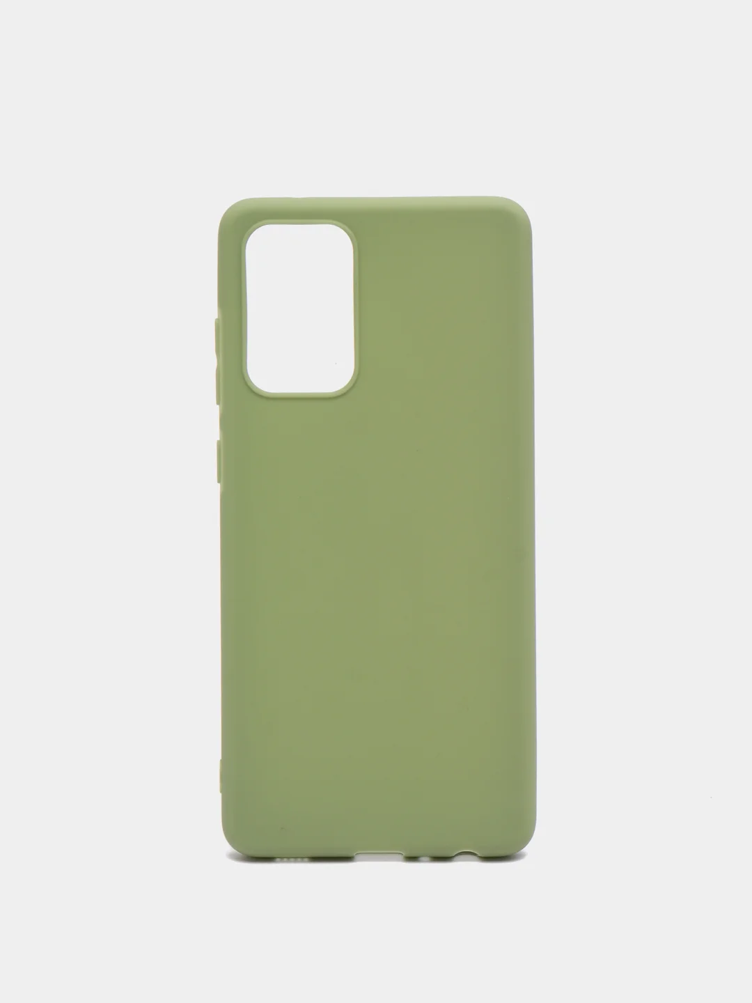 Зелёный хаки чехол для Samsung Galaxy A52 А72 M21/M30S мягкий матовый TPU силикон