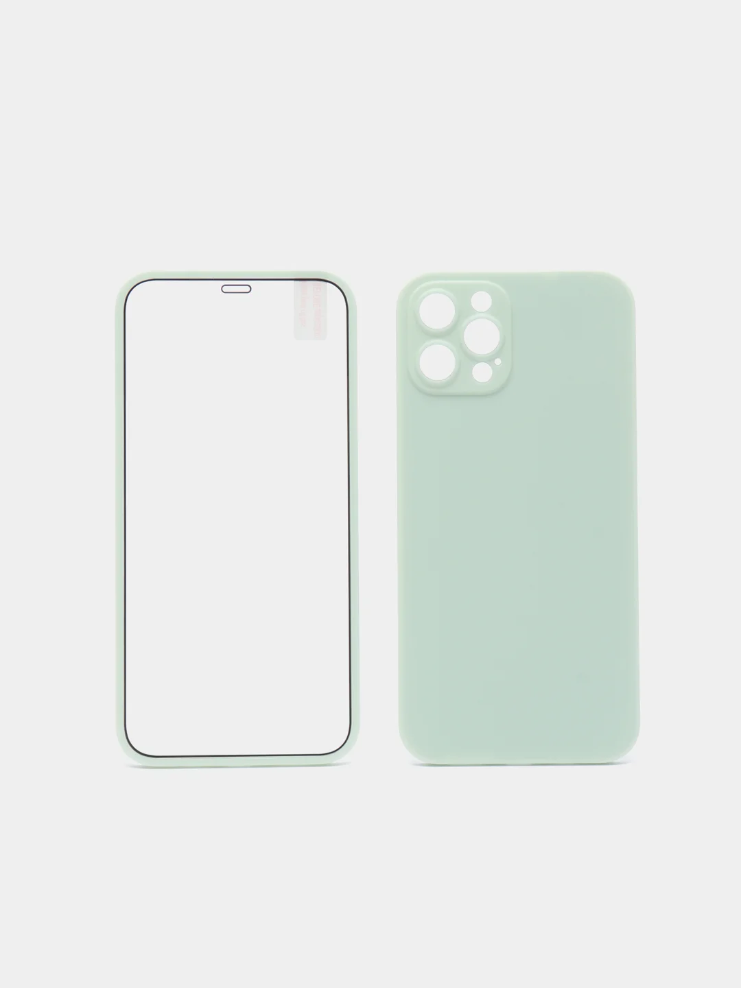 Мятный чехол Apple iPhone 12, 12 Pro, 12 Pro Max на 360 градусов с защитой экрана