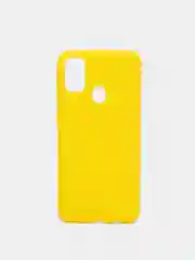 Желтый чехол для Samsung Galaxy A52 А72 M21/M30S мягкий матовый TPU силикон