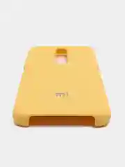 Желтый чехол силиконовый Silicone Cover Case для Xiaomi Redmi K30, Poco X2