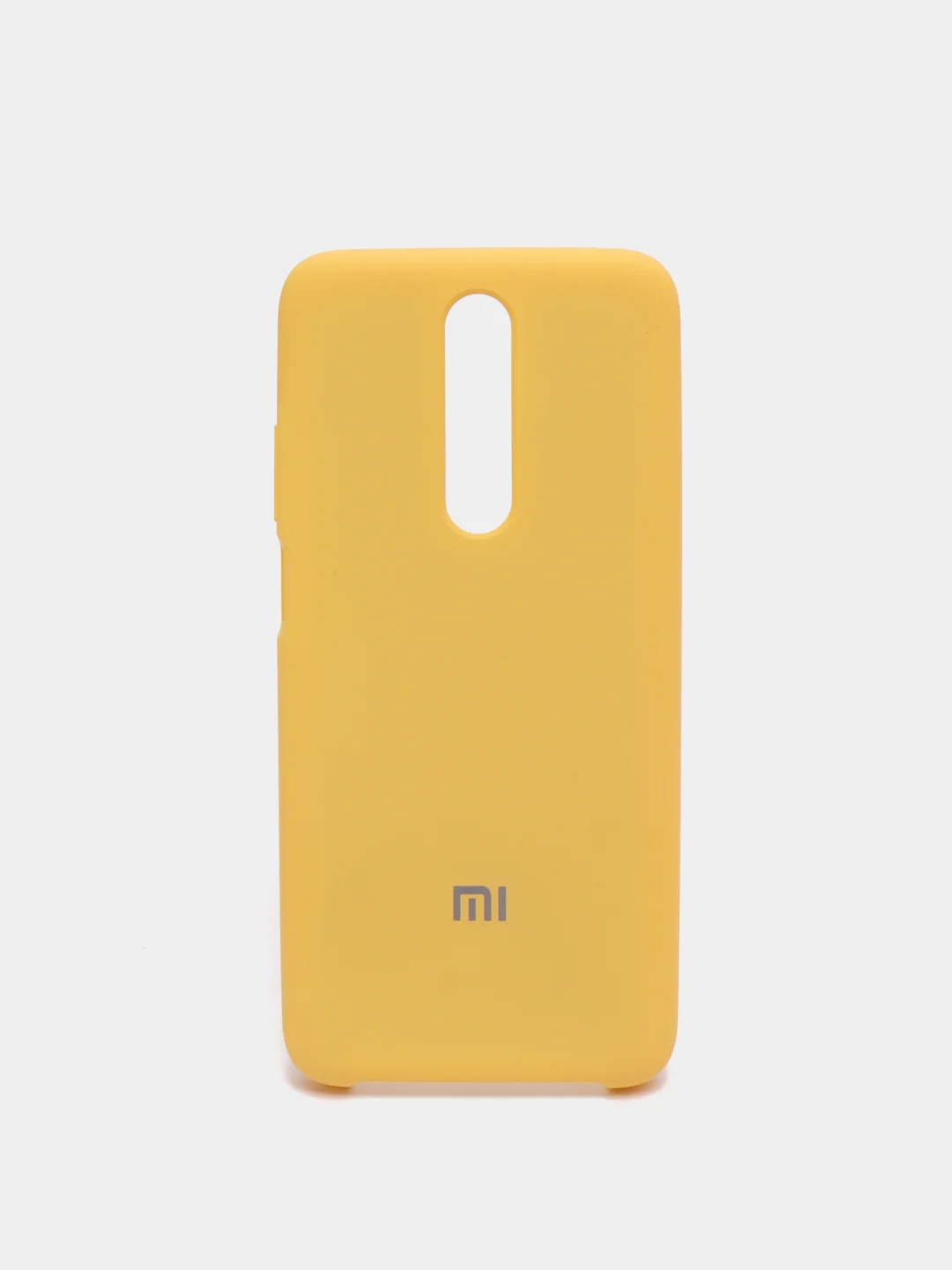 Желтый чехол силиконовый Silicone Cover Case для Xiaomi Redmi K30, Poco X2