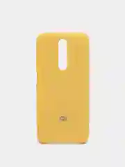 Желтый чехол силиконовый Silicone Cover Case для Xiaomi Redmi K30, Poco X2