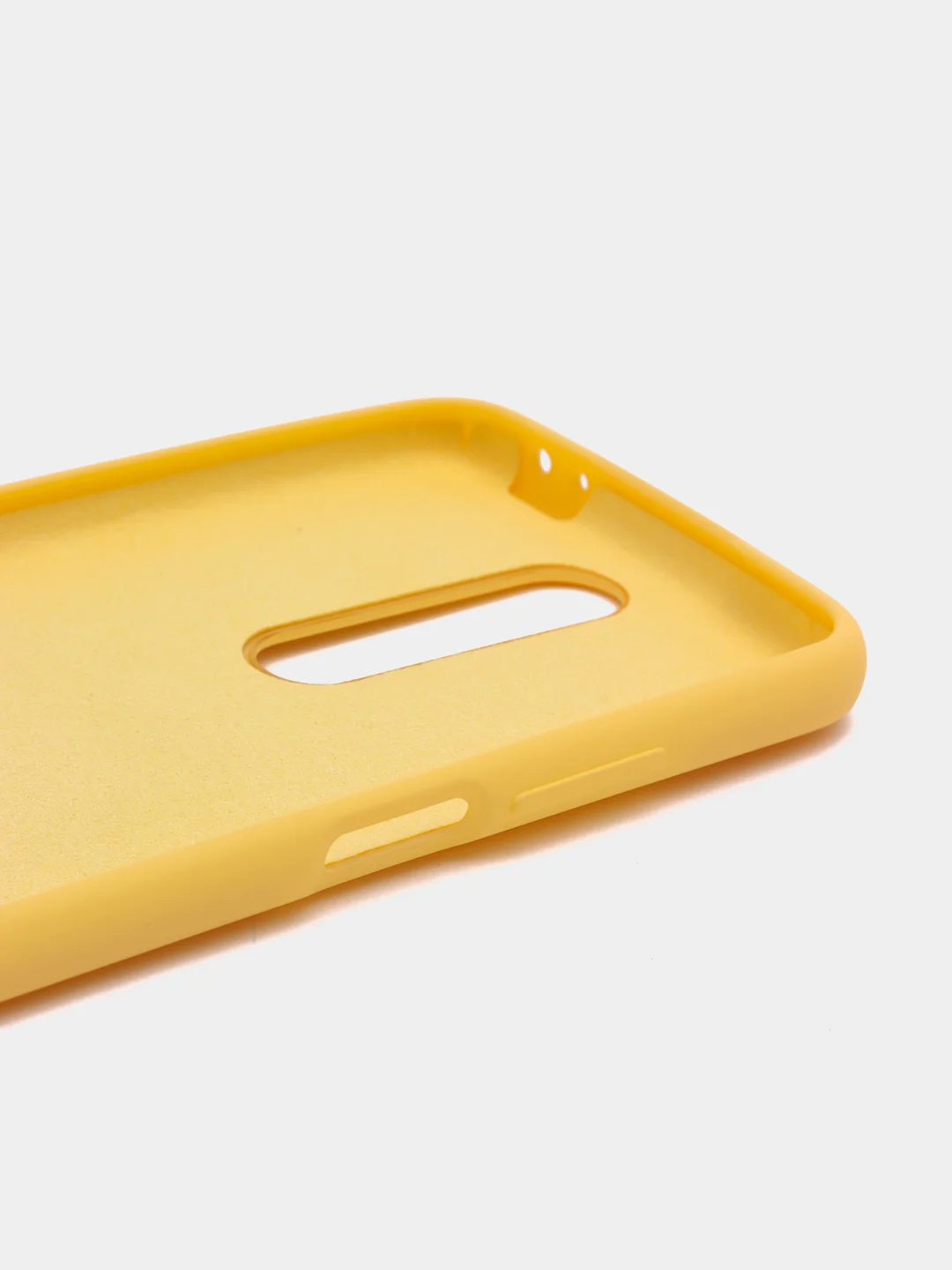 Желтый чехол силиконовый Silicone Cover Case для Xiaomi Redmi K30, Poco X2