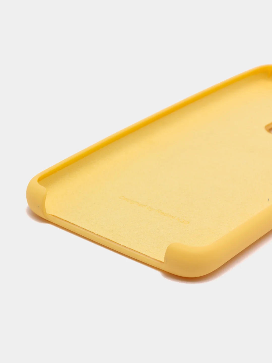 Желтый чехол силиконовый Silicone Cover Case для Xiaomi Redmi K30, Poco X2
