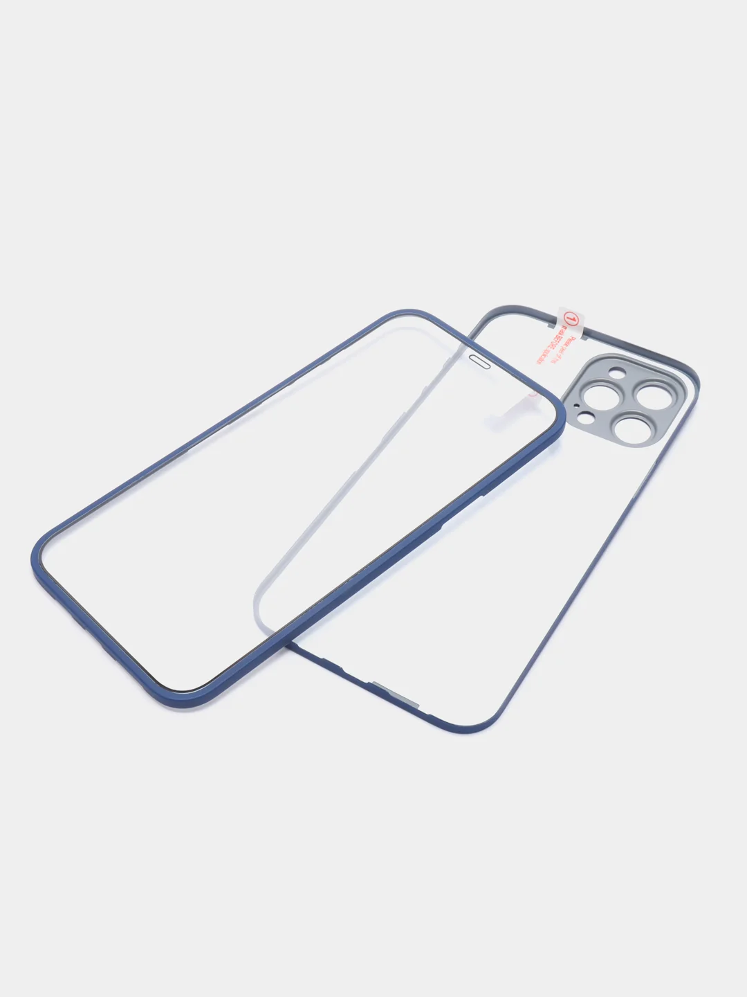 Темно-синий чехол Apple iPhone 12, 12 Pro, 12 Pro Max на 360 градусов с защитой экрана