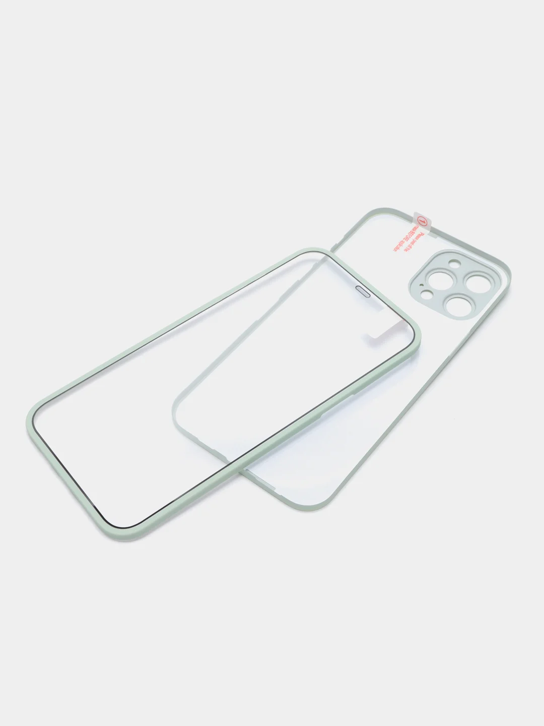 Мятный чехол Apple iPhone 12, 12 Pro, 12 Pro Max на 360 градусов с защитой экрана